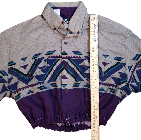 Roper Western Vintage Rodeo Crop Button Down Small - Picture 5 of 6